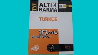 2021 Altin Karma Tyt Türkçe Branş Deneme İncelemesi̇