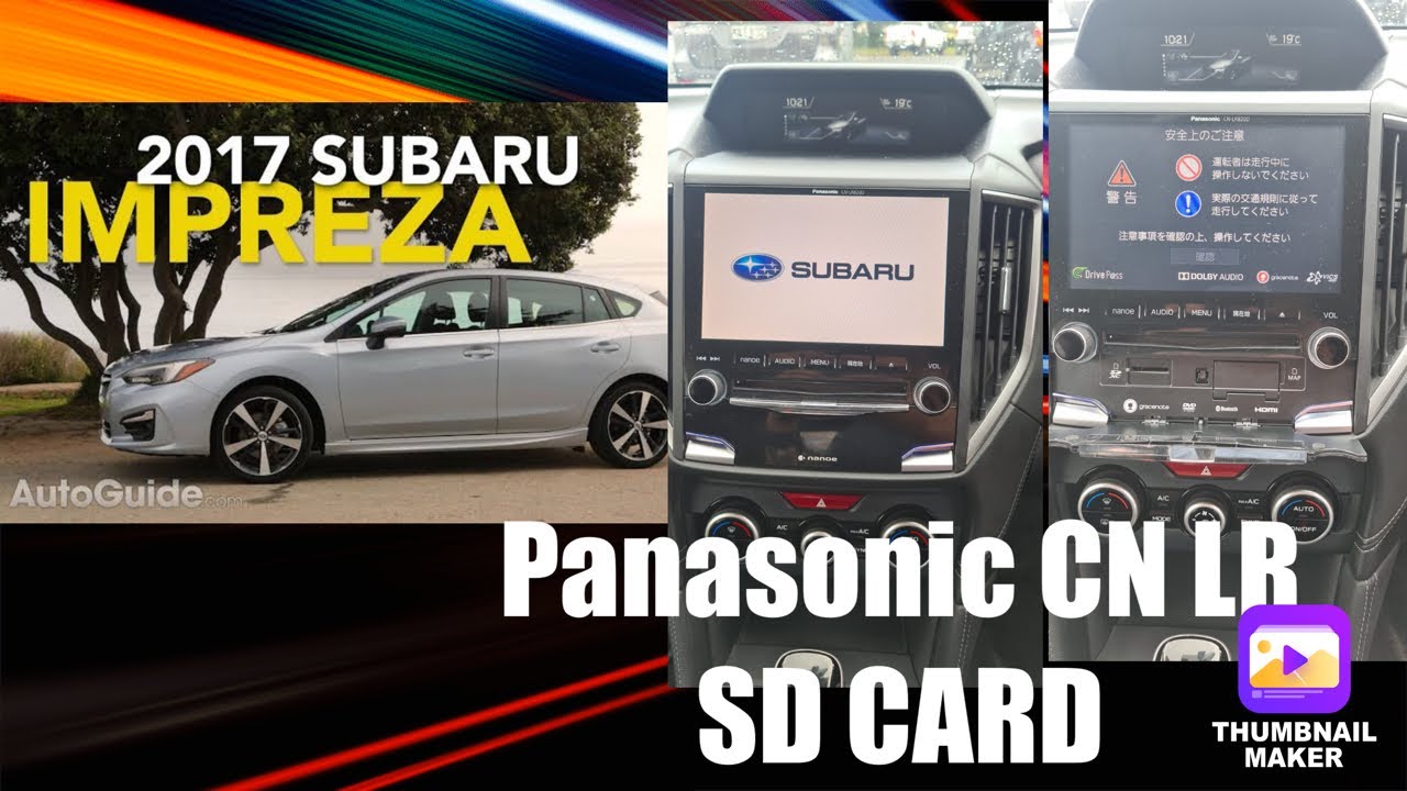 Panasonic CN LR720D unlock sd map card for SUBARU FORRESTER - Hong