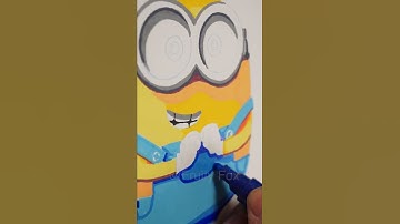 Drawing Minion with Posca Marker Pen | Minion 2 Bob