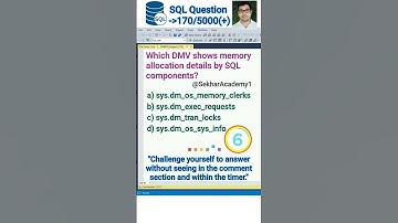 SQL Question 170 || #shorts #ytshorts #youtubeshorts #sql #interview #reels #mysql @SekharAcademy1