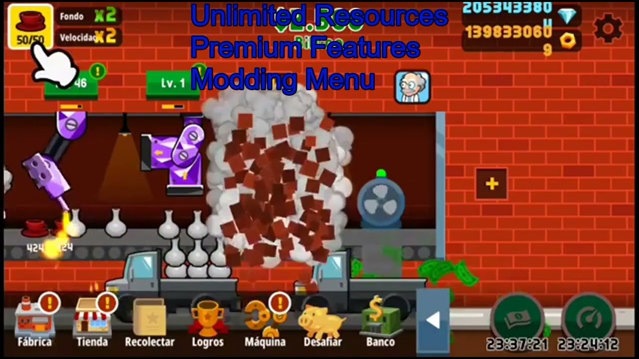 Factory Inc. Mod Apk / Hack Más Reciente 2025 | Dinero Ilimitado & Todo Desbloqueado