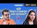 RRR ACTOR RAM CHARAN 🔥| North Indian vs South Indian 🌶️ Spicy Food challenge Ft Sahiba Bali | Zomato