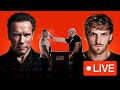 Logan paul  arnold schwarzenegger  slap fighting championship official live stream