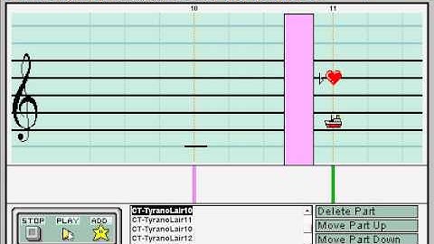 Chrono Trigger, Tyrano Lair - Mario Paint Composer
