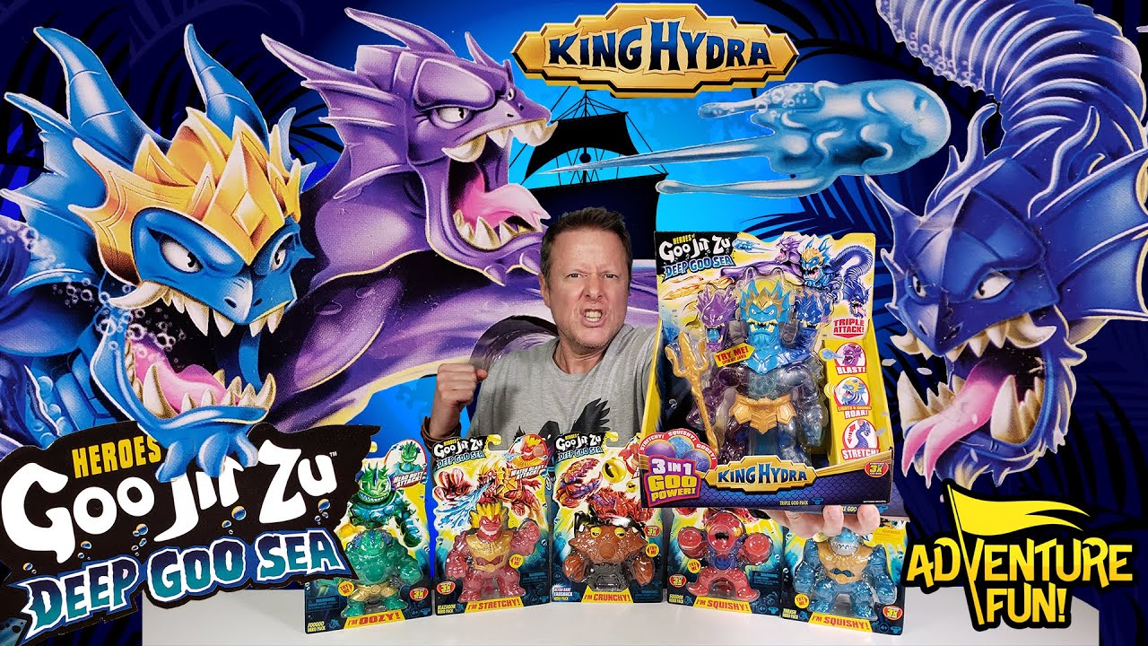 Heroes of Goo Jit Zu Deep Sea Goo Series 9 Including King Hydra Adventure  Fun Toy review! 