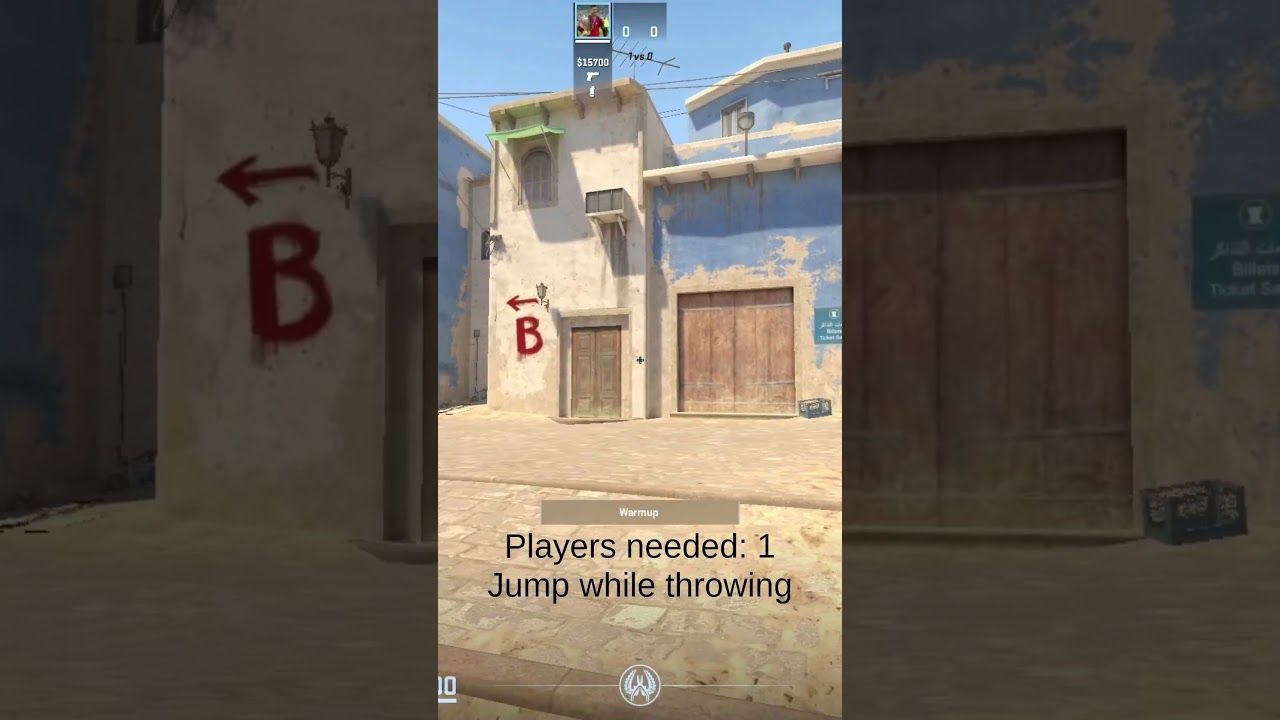 Easy & Quick: Mirage Palace Smoke from CT in CS2 