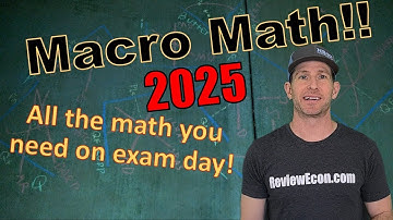 Macroeconomics Math 2025!! - All the Math you need to know for Exam Day!