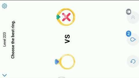 Easy Game Level 223 || Choose The Best Ring.