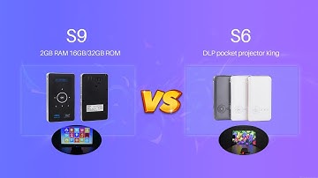TouYinger S6 compare with S9 projector, Android DLP pocket projector wifi Bluetooth Miracast Airplay
