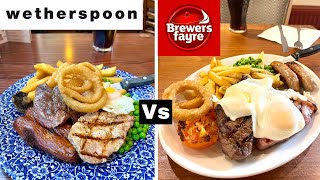 Mixed Grill - Wetherspoons vs Brewers Fayre - Who Wins? screenshot 5