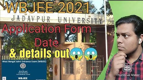 Breaking News- WBJEE 2021 Application form and date and Exam pattern | WBJEE Syllabus | JEE main 👍👍👍