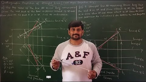 10 - Mid point problems of orthographic projection of straight lines- Module 1- Graphics by GURUDATT