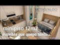 Minipiso 123m2  133sqft increble que en un estudio tan pequeo quepa tanta vida