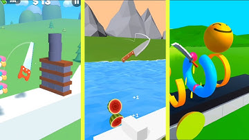 Slice Master vs Slice It vs Slice All - Very Satisfying and Relaxing ASMR Slicing Game