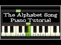 Easy piano tutorial the alphabet song