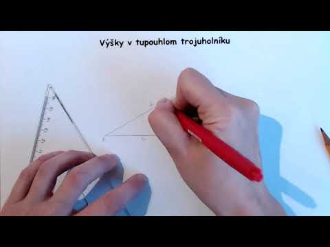 Video: Ako Nájsť Stred Trojuholníka