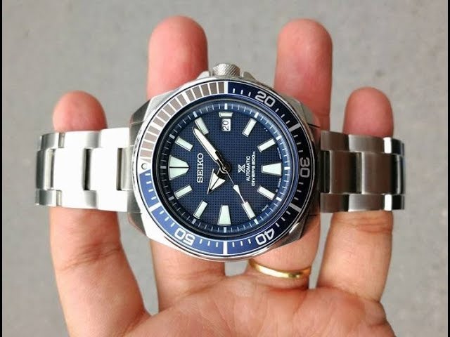 Seiko Prospex Samurai Blue dial SRPB49J1 - YouTube