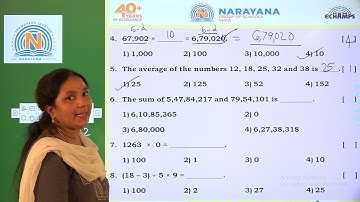 17TH APRIL AP & TS CLASS V MATHS REVISION ASSIGNMENT 5