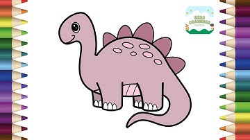 How To Draw Stegosaurus Dinosaur | Cute Stegosaurus Drawing