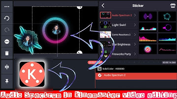 Audio Spectrum in kinemaster video editing// Make Audio Spectrum in kinemaster// Spectrum Audio