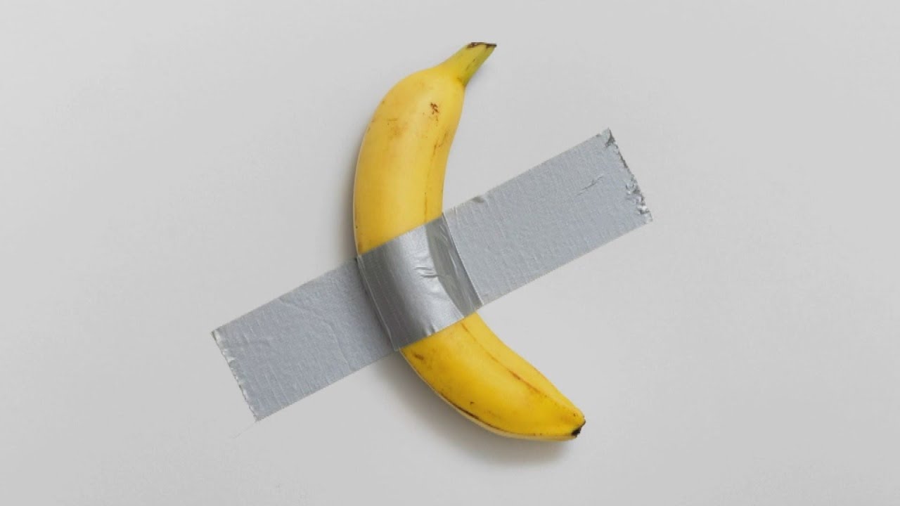 Banana Duct-Taped Artwork