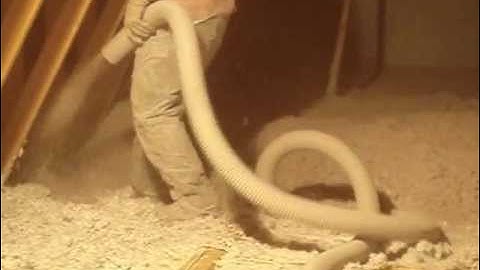 Installing cellulose in to attic-Foam It Insulation-Binghamton,NY