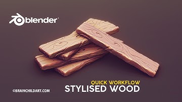 Quick Sculpting Workflow | Blender Speed Sculpting stylised WOOD PLANKS | 3d Game Art Sculpting