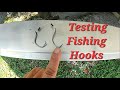 Testing Fishing Hooks 4X Stronger VS Regular Hooks DIY Testing Fishing Hooks | 4X Strong High Carbon