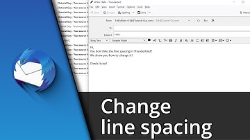 Change line spacing in Thunderbird | Thunderbird stop double spacing ✅ Tutorial