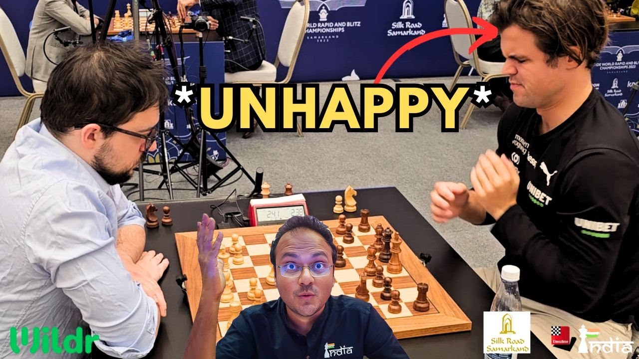 Магнус Карлсен совершает ошибку уже на 10-м ходу | MVL против Карлсена | World Blitz 2023