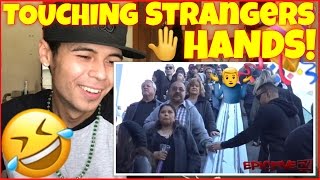 Touching Strangers Hands On Escalator In Las Vegas! (Part 2) | Reaction Therapy