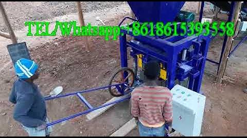 QTJ4-35 semi automatic block machine work in malawi