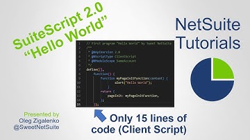 NetSuite Tutorial SuiteScript 2.0 "Hello World!" Client Script Code, Deploy and Run Step by Step