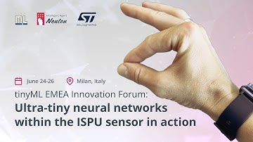 In-sensor AI applications at the tinyML EMEA Innovation Forum 24