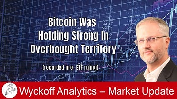 #Bitcoin Was Holding Strong in Overbought Territory - Wyckoff Trading Course - 1.08.2024