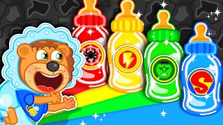 LionET | Colorful milk bottles | Cartoon for Kids