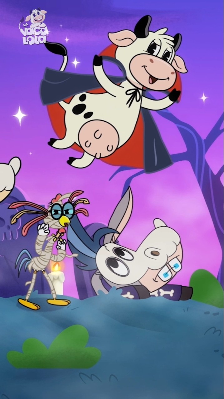 Tumbas por aquí, tumbas por allá ¡Feliz Halloween con La Vaca Lola! #shorts