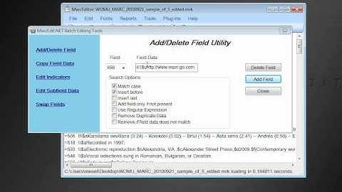 Deleting fields that do not contain