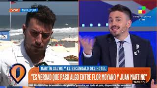 Escándalo en el hotel: Flor Moyano acusa a Juan Martino de acoso