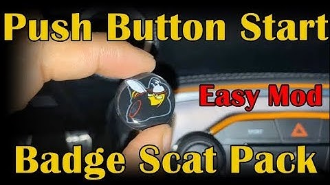Scat Pack Challenger/Charger Push Button Start Badge Install