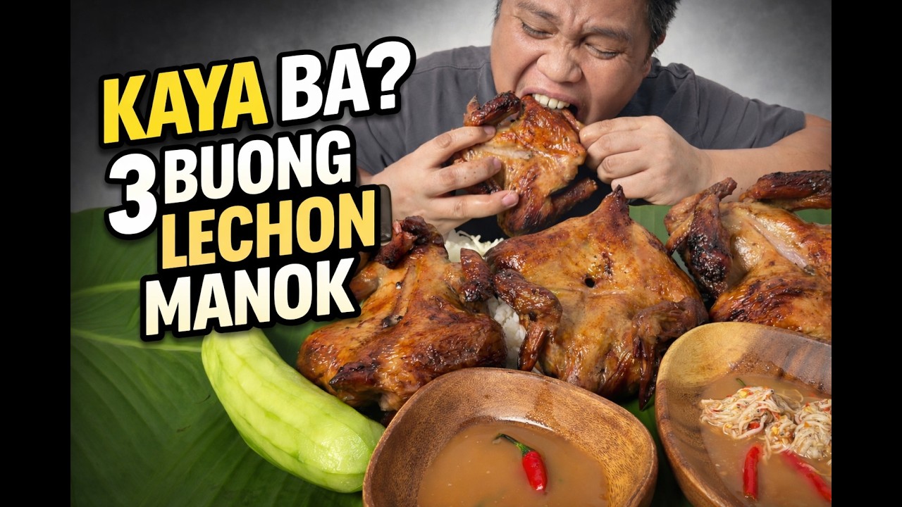 3 Buong Lechon Manok Mukbang | Walang Challenge