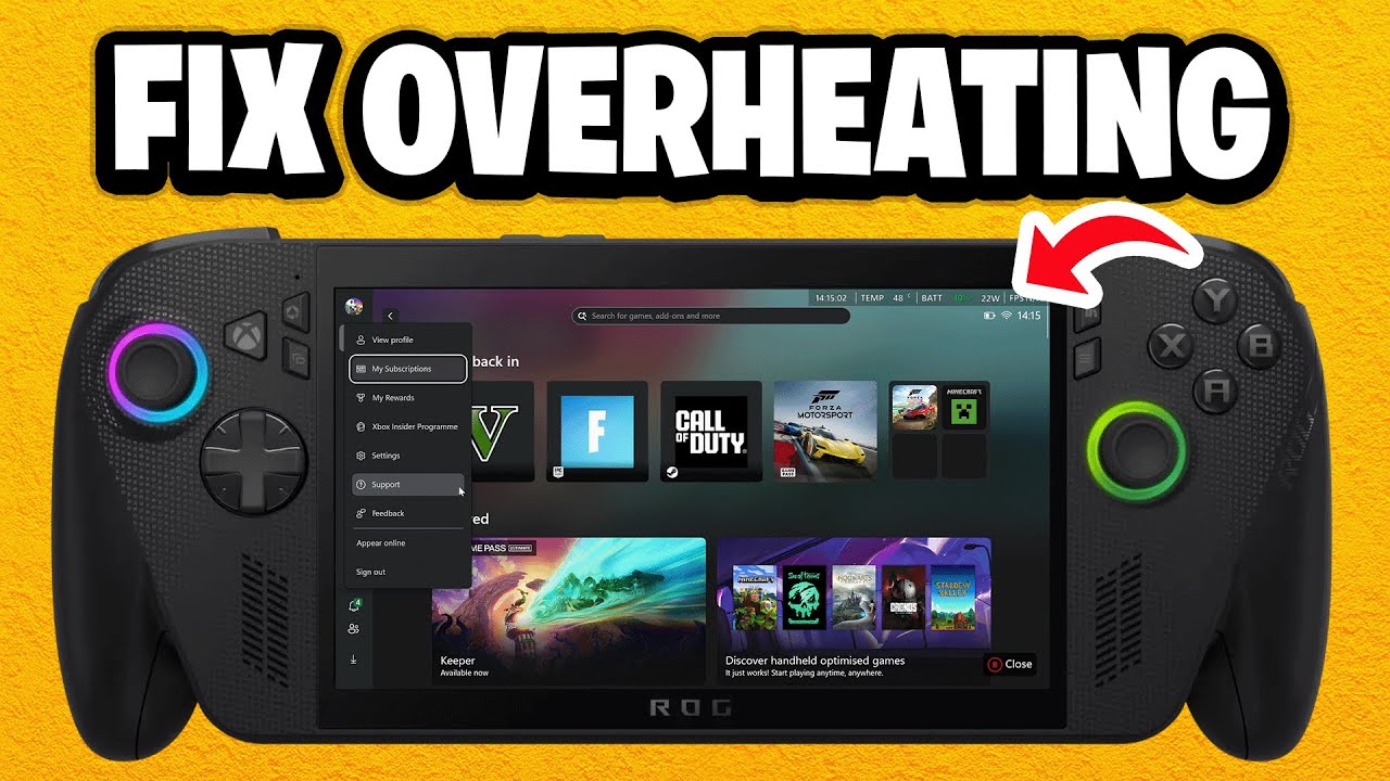 How to Fix Overheating on the ROG Xbox Ally X - Fastest Guide - YouTube