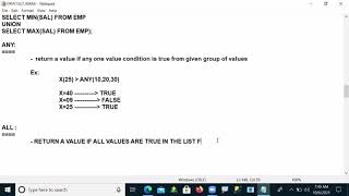 #43 #ORACLE - PLSQL DEVELOPER FULL COURSE - SUB QUERY (PART 3) - 43