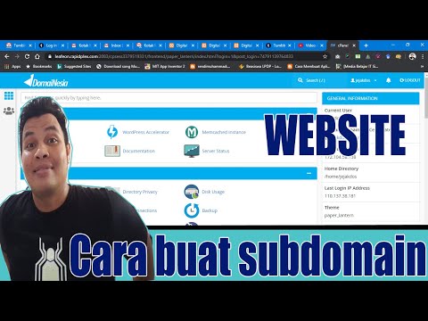 CARA MEMBUAT SUBDOMAIN WEBSITE DI CPANEL