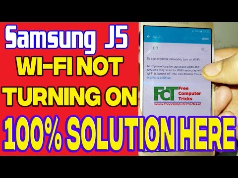 Samsung J5 WiFi Not Turning On - 100% Solution Here