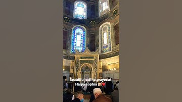 Beautiful Call to Prayer at Hagia Sophia in Istanbul 🕌❤️