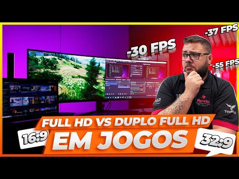 Qual a Diferença de FPS entre 16:9 e 32:9? 🖥️ (Testamos em 12 Games) Full HD vs Duplo Full HD