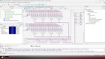 Simplified ALU Design in RISC-V CPU in Quartus Prime Lite Edition