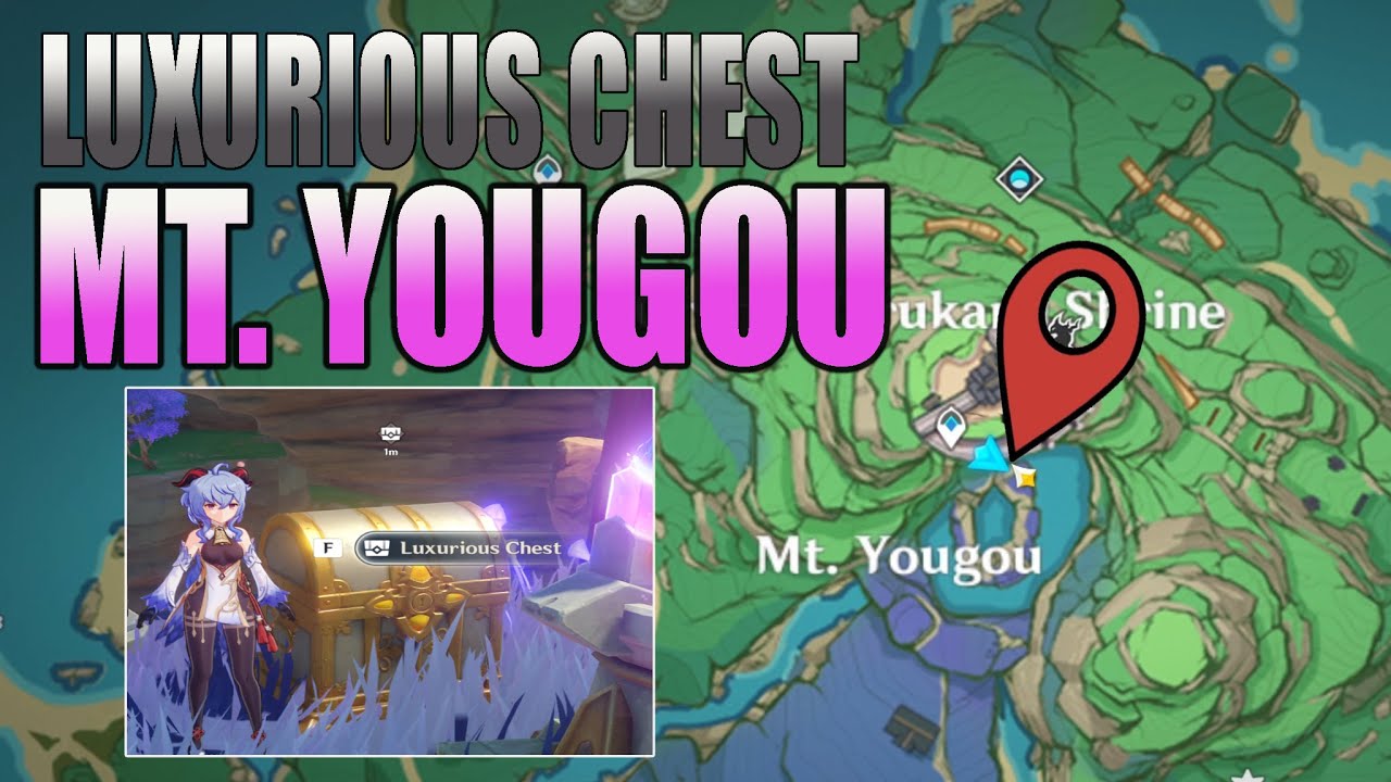 Mt. Yougou Relay Stone Puzzle (Luxurious Chest) Genshin Impact YouTube