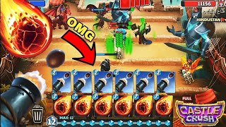 OMG 😮 6 Meteor & Cannon Shot Card's Winning Strategy! Castle Crush